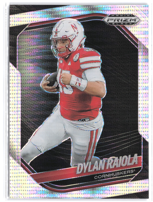 2025 Panini Prizm Black Dylan Raiola #164 Silver Pulsar SP Nebraska