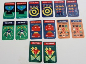 Intellivision Manuals & Overlays lot (used) - 40 manuals, overlays for 23 games