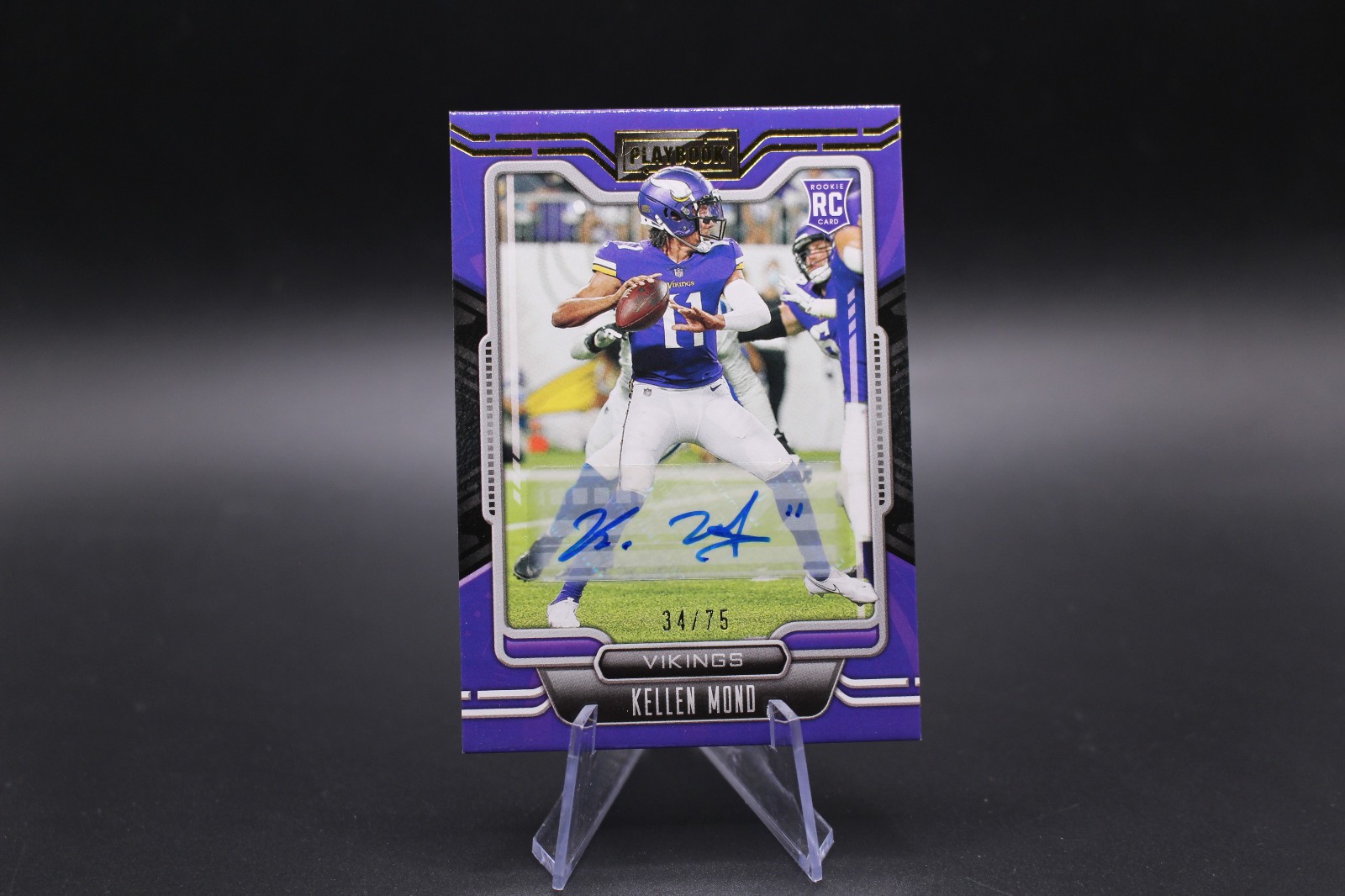 Kellen Mond Panini Playbook #122 Purple