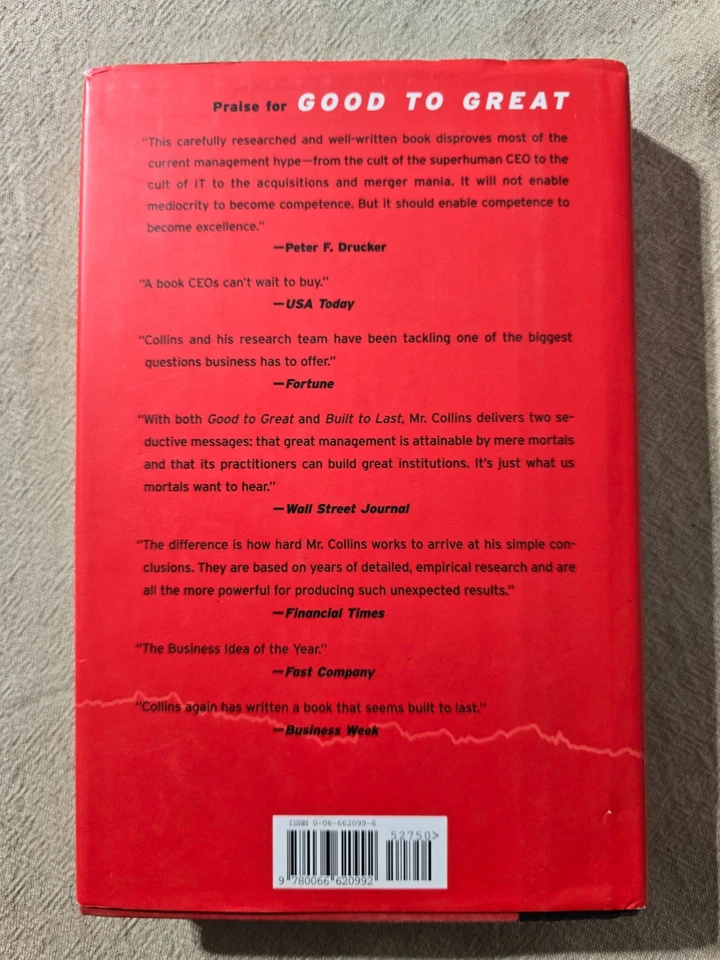 Good To Great by Jim Collins - Hardcover - Image 2 of 2