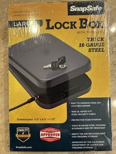SnapSafe scatola grande serratura nuova con scatola sigillata 75205 TSA conservazione armi da fuoco.