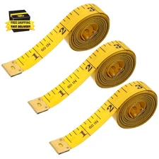 3 Pack Tape Measure for Sewing, 60-Inch Double Sided Soft Seamstress Measuring T