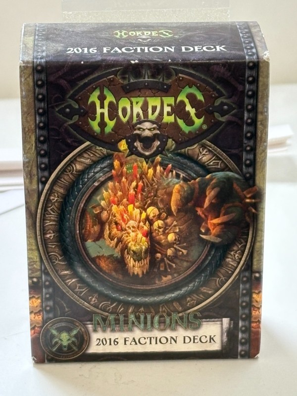 Hordes Minions 2016 Faction Deck NEW IN BOX SEALED OUT OF PRINT