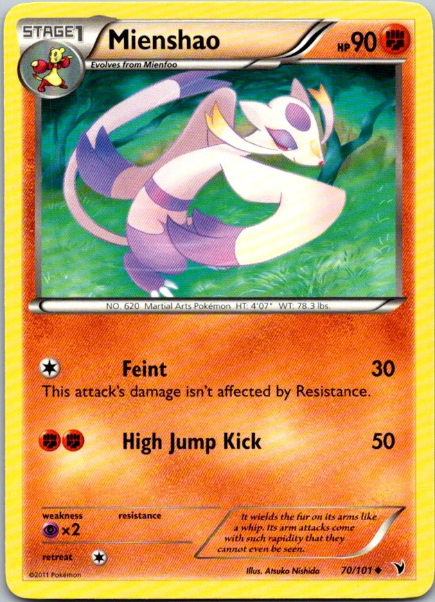 Mienshao 70/101 Uncommon Noble Victories LP