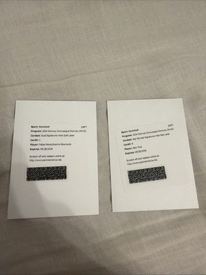 2024 Donruss Euroleague Gold Dual Auto of Felipe Reyes/ Ioannis Bouroisos #/10