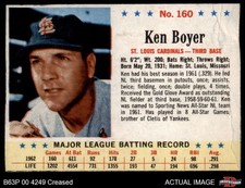 1963 Post Cereal #160 Ken Boyer Cardinals 3 - VG