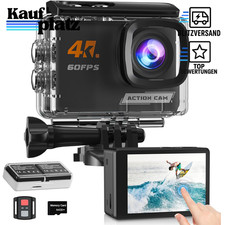 Action Cam 4K 60FPS 40M Unterwasserkamera mit 64G SD-Karte WiFi 8X Zoom