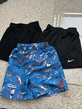 Boys 3 Pc Set Under Armour And Nike Size 6 Shorts
