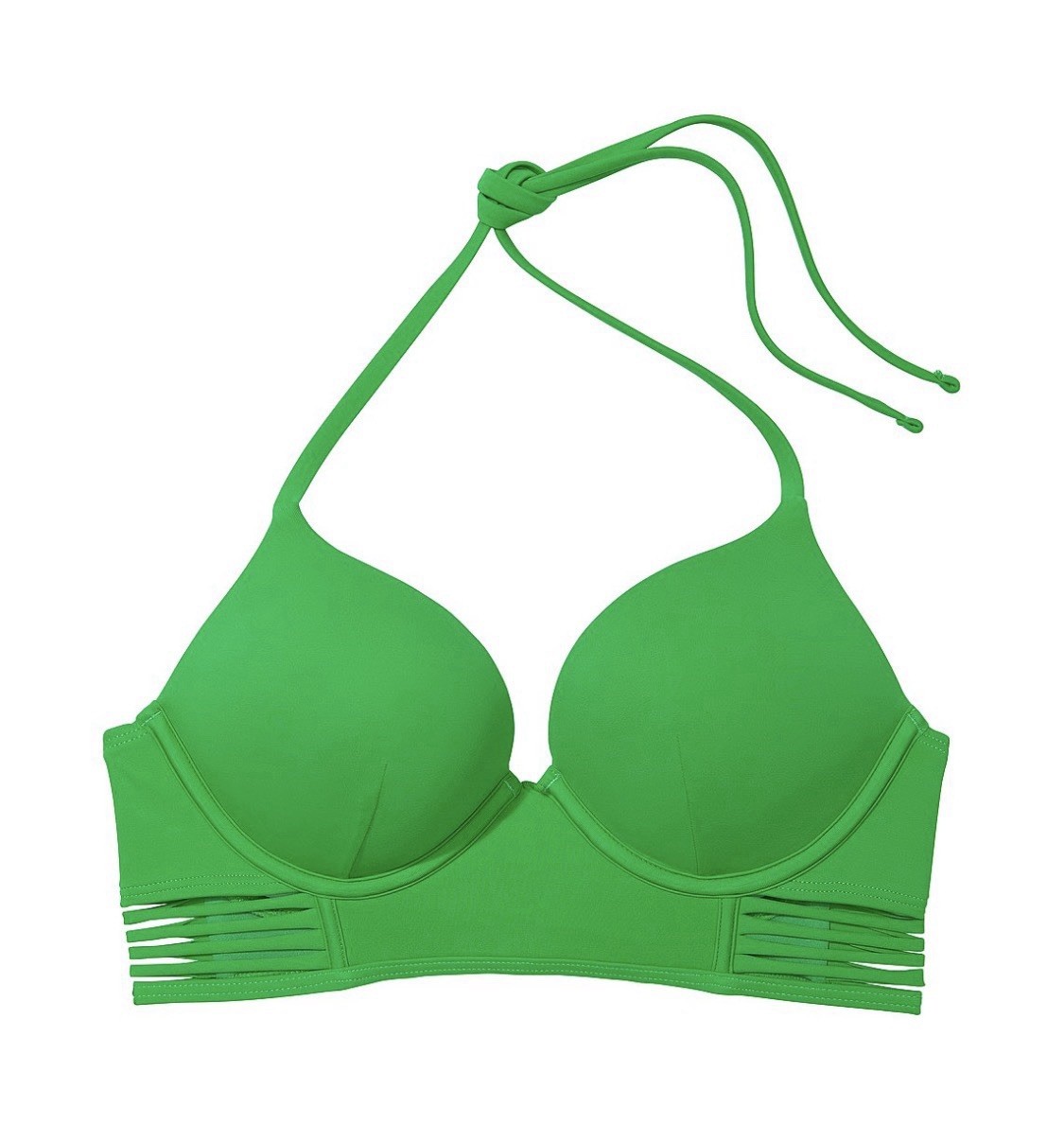 NWT Victorias Secret VS Bombshell add 2 cups bikini swim top 32DD Green Jade
