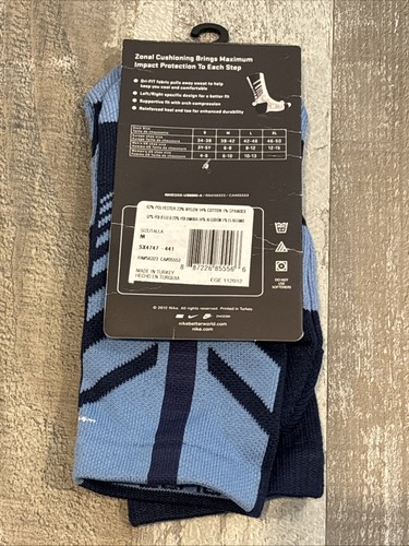 NIKE ORIGINAL ELITE CREW SEQUALIZER SOCKS SZ 6-8 SZ M RARE SX4747-441 BLUE UNC - Picture 3 of 10