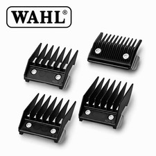 Wahl Metal Clipper Guards 4Pcs Professional Strong Fit Black No 1-2-3-4