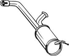 BOSAL Mittelschalldämpfer 135-095 für CITROËN SCUDO PEUGEOT TEPEE FIAT EXPERT 2