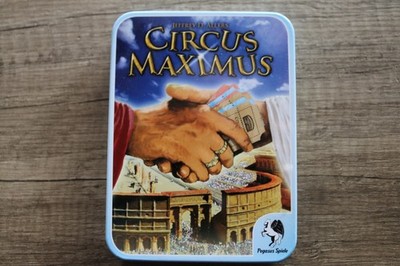 Kartenspiel von Pegasus in der Blechdose Circus Maximus neuwertig