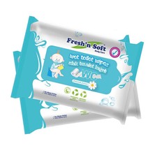 Fresh'n Soft Toilet Wipes 120 Pieces for Kids Pack of 2