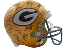 Green Bay Packers Super Bowl 45 Team Signed Helmet-39 Sigs Rodgers, Matthews COA