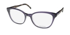 NEW VERA WANG LUXE CARINE EYEGLASS FRAME PURPLE PLASTIC 52-18-140 FULL-RIM AY