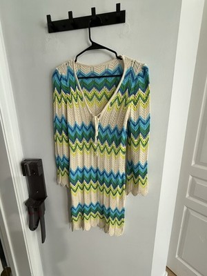 Un Brand Crochet Knitted Cover Up Beach Summer Dress One Size