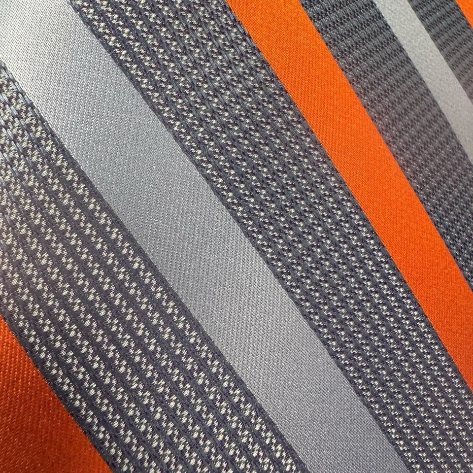 100% Italian Silk Striped Fabric Panels 4yds Total Set Of 2 New Condition - Image 3 of 4