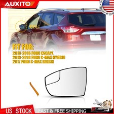 Left Side Mirror Glass Non-heated Compatible For 2013-2016 Ford Escape Models