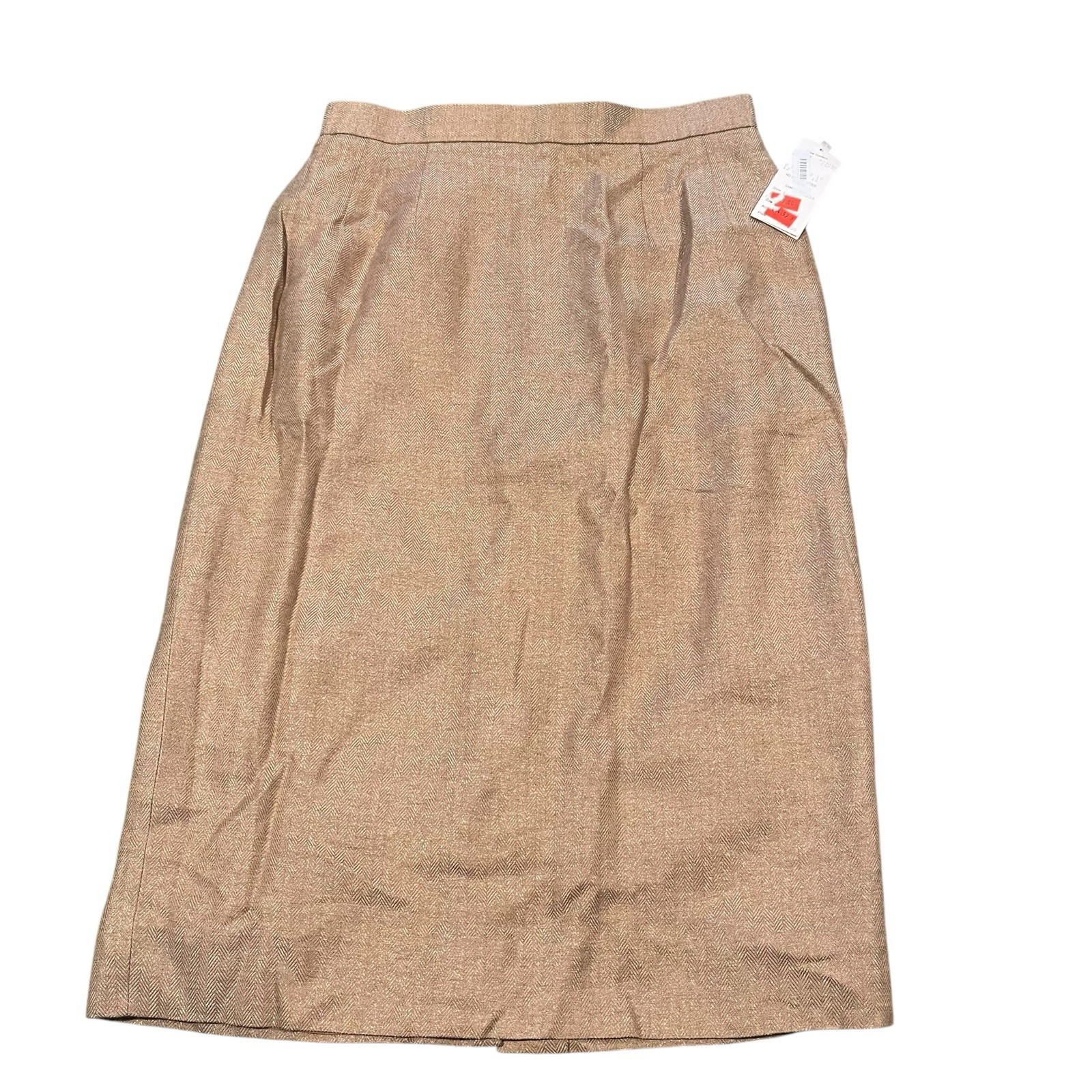 Carlisle Womens 4 Brown Pencil Skirt Wool Blend Career Modest Vintage Classic