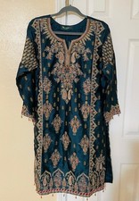 Pakistani Desi designer shalwar kameez Size 21in for Eid or Wedding Medium