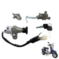 Schloss ZÜNdschloss Set FüR Retro Roller Scooter Moped Motorrad Znen GY6 139QMB