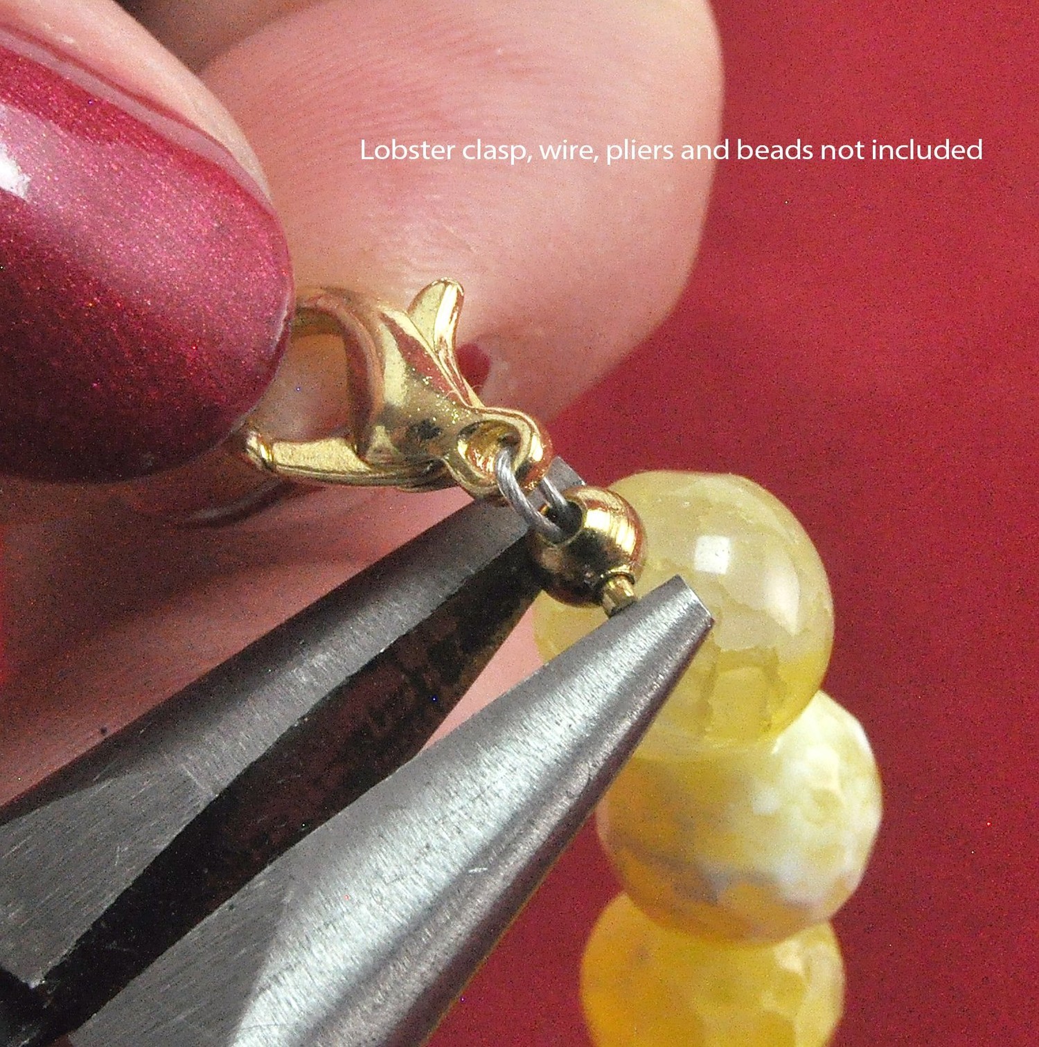 Bead Buddy 8 Pieces Gold Crimp Loks