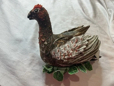 John Derian Target Fall Shaped Beaded Grouse Bird Decor Fall Cozy Grandma - Image 1 of 4