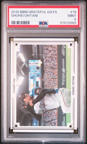 2018 BBM GRATEFUL DAYS #19 SHOHEI OHTANI ROOKIE RC PSA 9