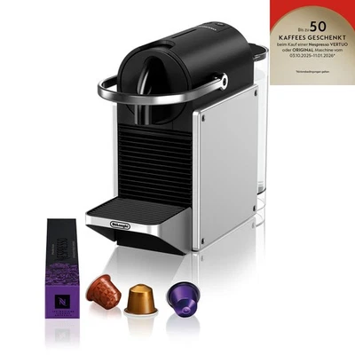 DE'LONGHI DeLonghi EN127.S Pixie Re-Design silber Nespresso Kaffeemaschine 19 Bar
