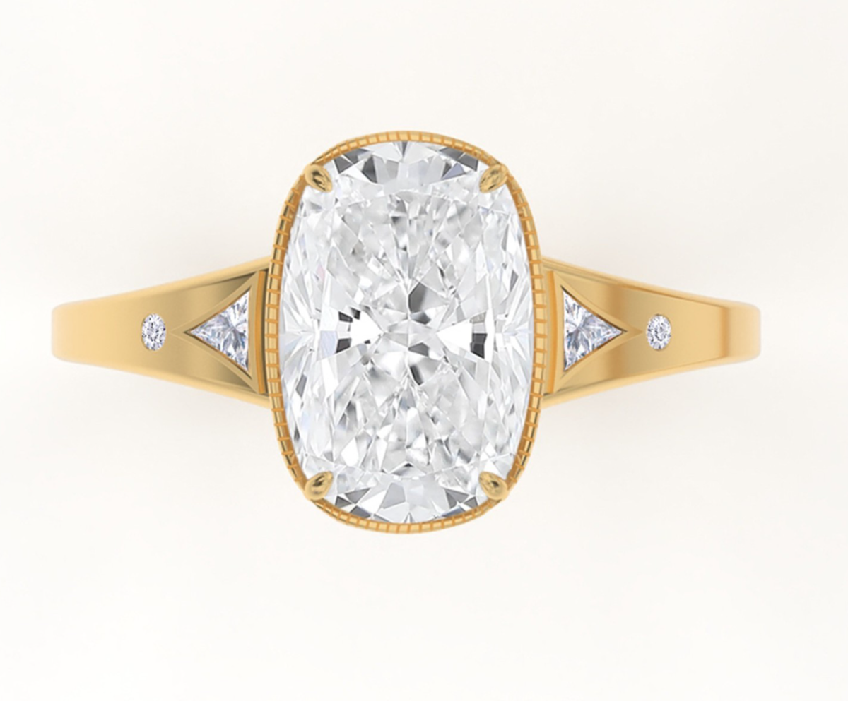 Taylor Swift Inspired Engagement Ring Lab Grown Ct Long