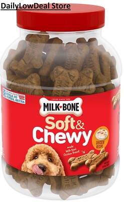 Milk-Bone Soft & Chewy Dog Snacks, Chicken Recipe Choose size 37 oz or 5.6 oz