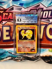 Brock’s Ninetales 1st Edition Holo Pokemon Gym Challenge 3/132 CGC 8.5 w/subs!🔥
