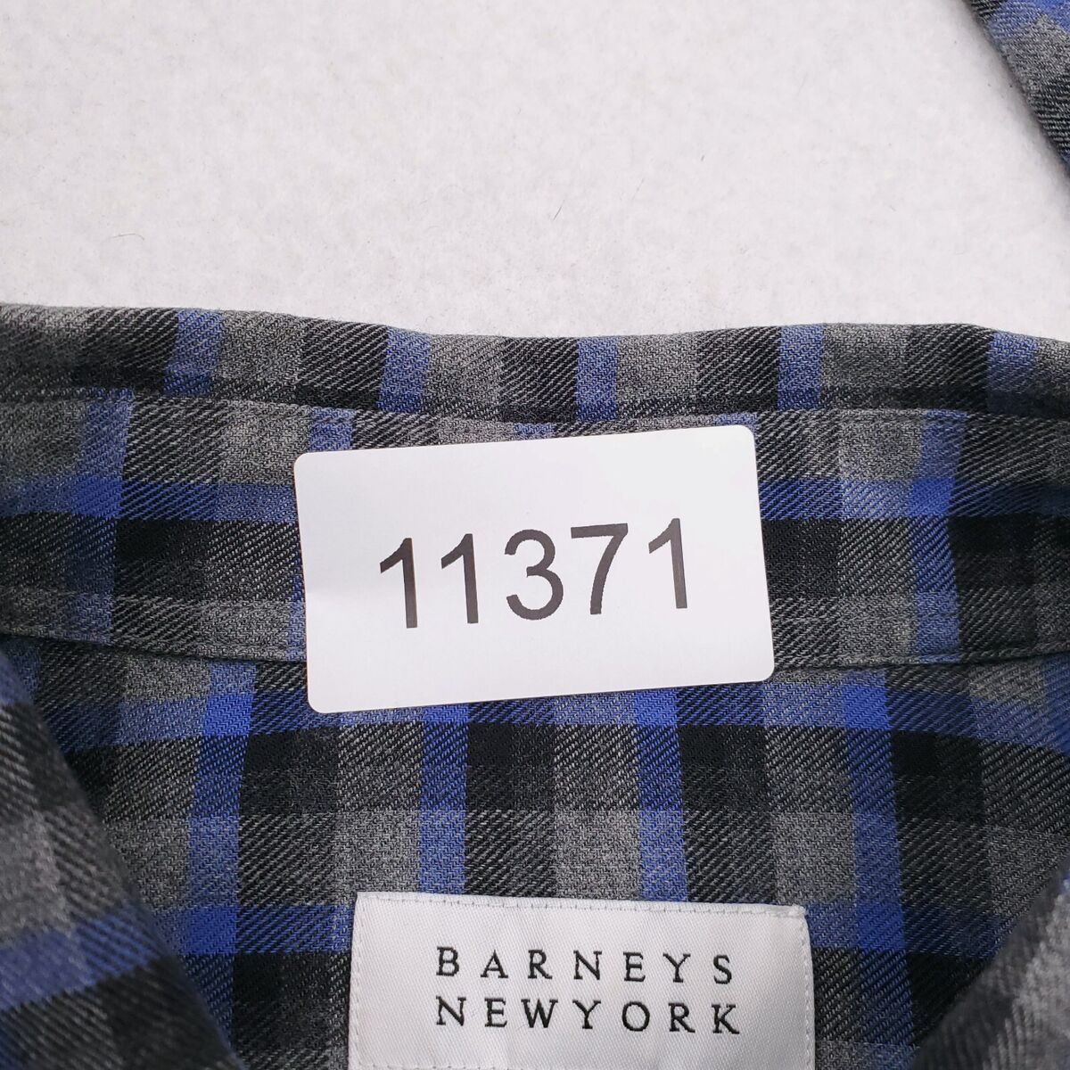 Barneys New York Shirt Mens Extra Large Gray Blue Flannel Barneys New York Shirt Mens Extra Large Gray Blue Flannel