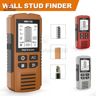 6 in 1 Electric Detector Wall Wood Metal Sensor Wire Stud Finder Cable Scanner