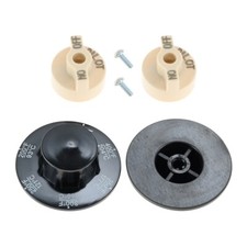 2 x Perilla de dial piloto de válvula de gas beige pieza de repuesto para Blodgett BL1184689