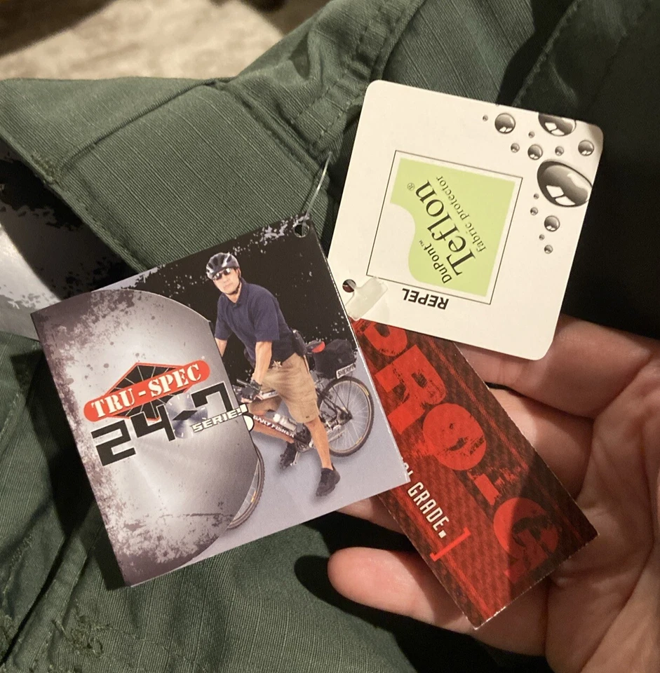 TruSpec Shorts Men 30 Cargo Outdoor Green Series Active Gorpcore 24 7 - Image 3 of 4