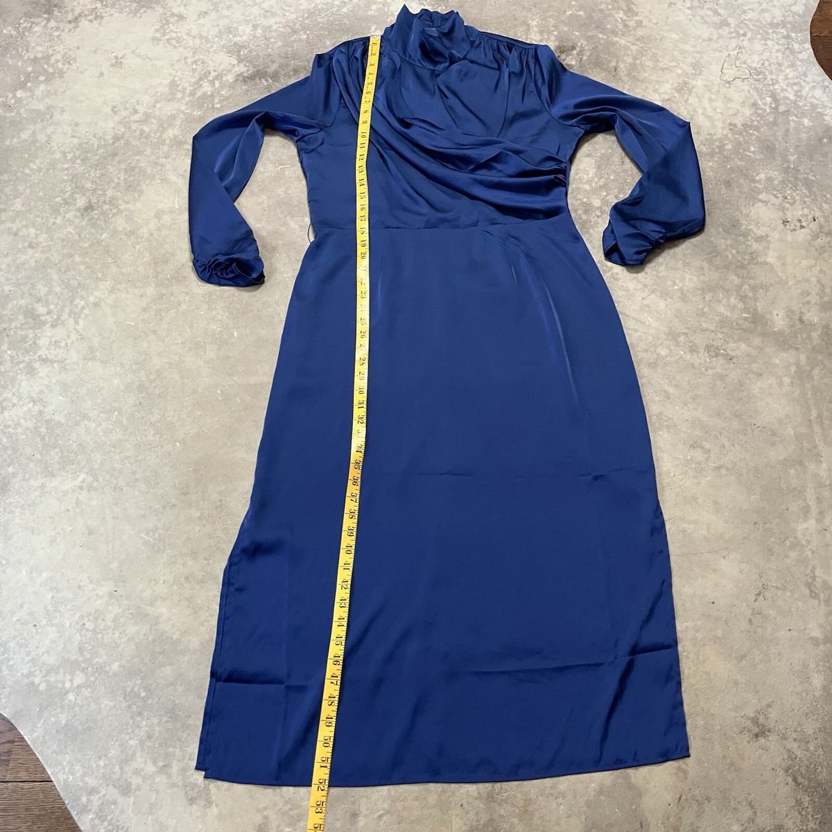 Alexia Admor::ワンピース:L[RESALE] Alexia Admor Dress Womens 14 Blue Long Side Slits Cocktail