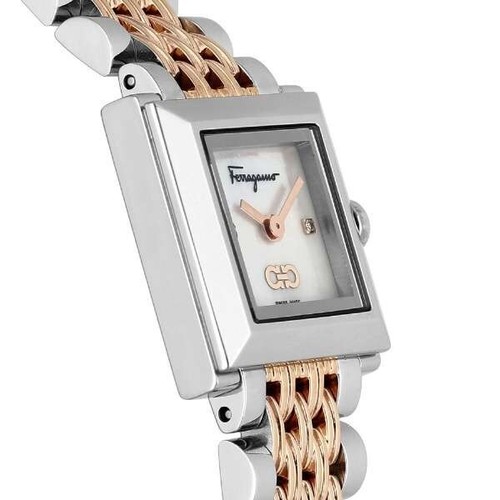 Salvatore Ferragamo Square White (Belt: Pink Gold) SFYC01222 woman - Picture 2 of 5
