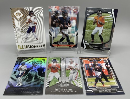 2021 Panini Justin Fields Rookie Card Lot Of 6 Absolute Illusions 