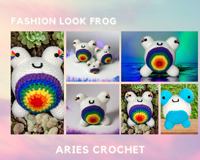 Frogs Plushie Crochet Handmade Stuffed Animal Gift for everyone.