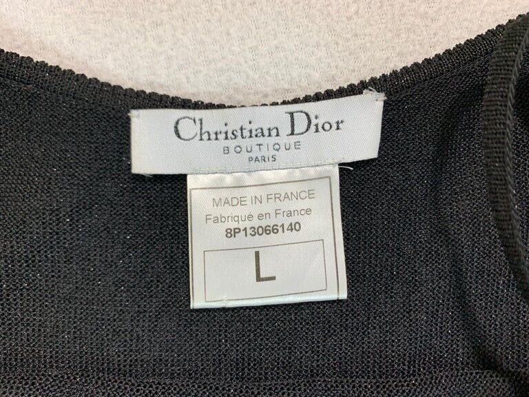 S/S 1998 Christian Dior John Galliano Sheer Black
