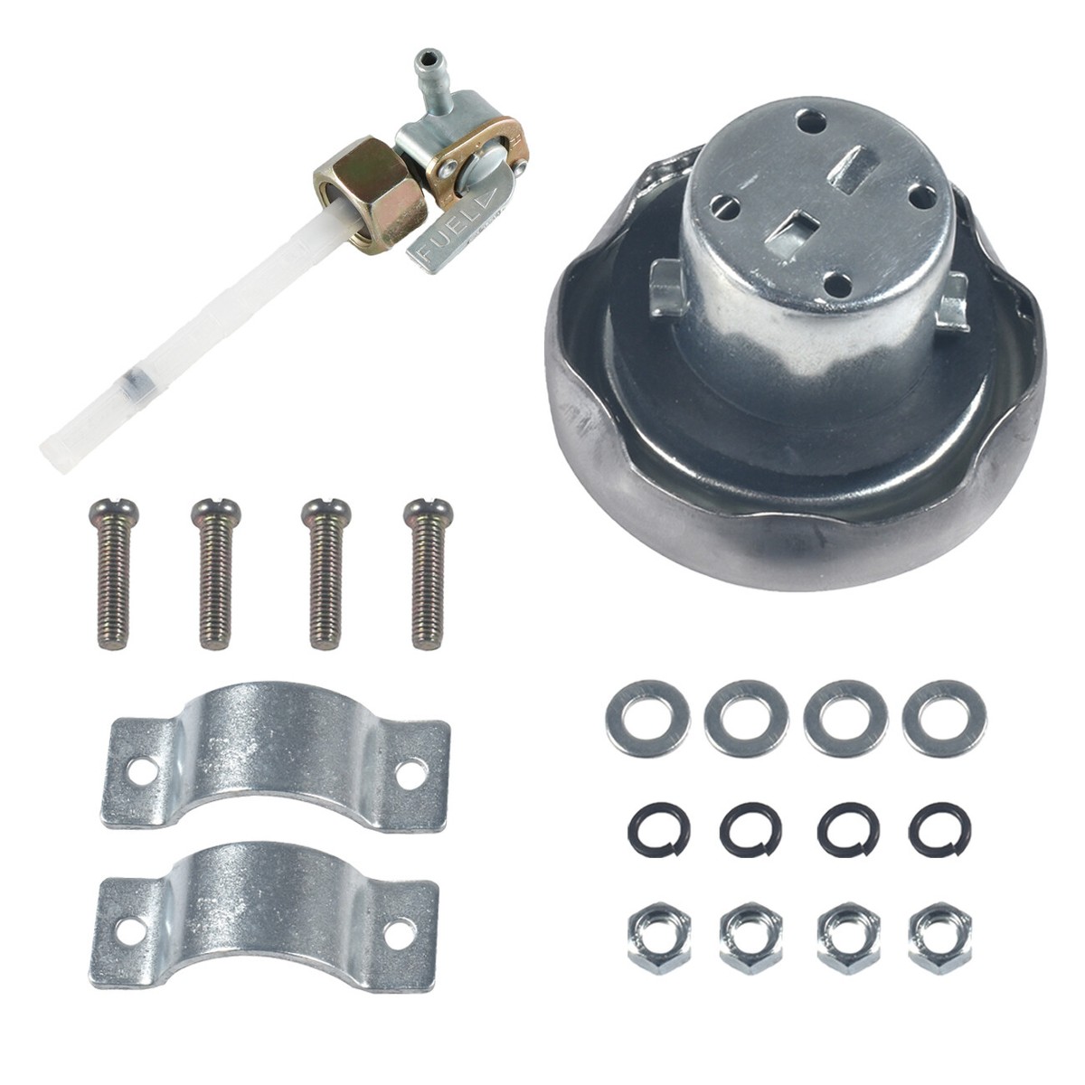 Motorized Bike Fuel Tank, 4L / 1 Gal Replacement Gas Fuel Petrol Tank For 49CC 66CC 80CC - Foto 5