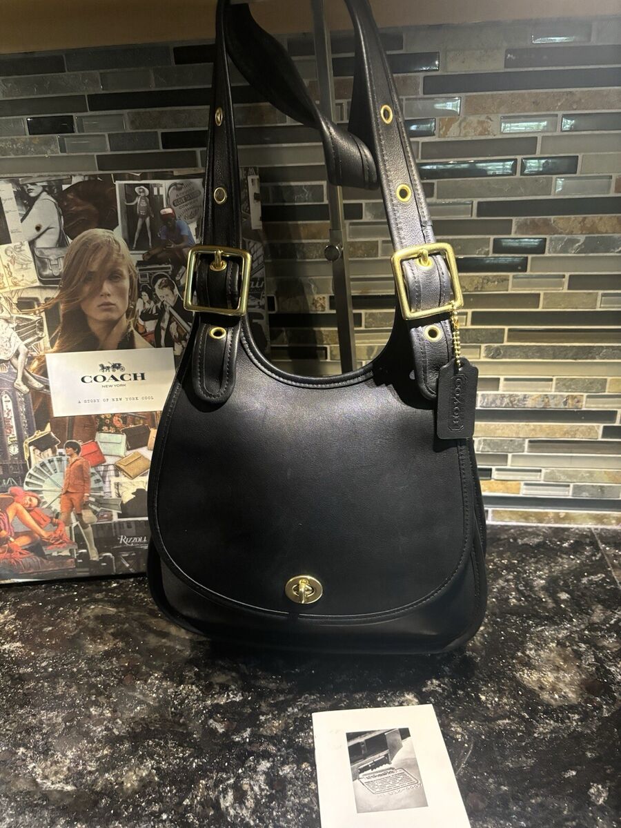 Vintage Coach Saddle Crescent Bag Purse Glovetanned Leather Vintage Coach Saddle Crescent Bag Purse Glovetanned Leather