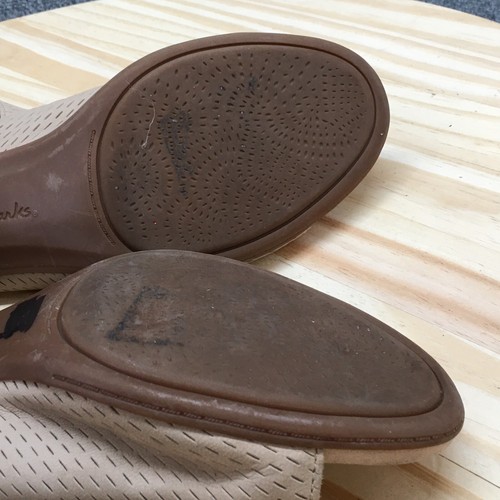 Clarks Sandals Womens 11 Wide Valarie James Ankle Strap Brown Block 26143206 - Picture 16 of 18