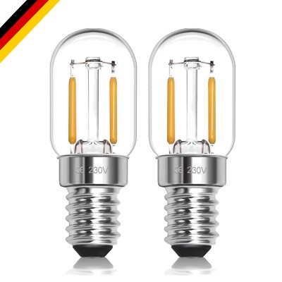 T22 E14 LED Glühbirnen 1W Warmweiß 2700k, T22 Edison SES Small Screw Tubular ...
