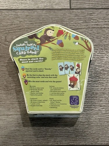 The Sneaky, Snacky Squirrel Card Game New Sealed Educational Counting - Picture 2 of 3