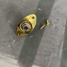 Electric Guitar Gold Jack Plate Input Output ...