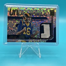 2019 Panini Unparalleled Undeniable Impact Patch 14/25 Jared Goff #UN-JG Rams