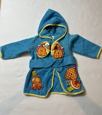 Taggies Baby Hooded Bath Towel and Sandals. Set with Baby Seahorse Design